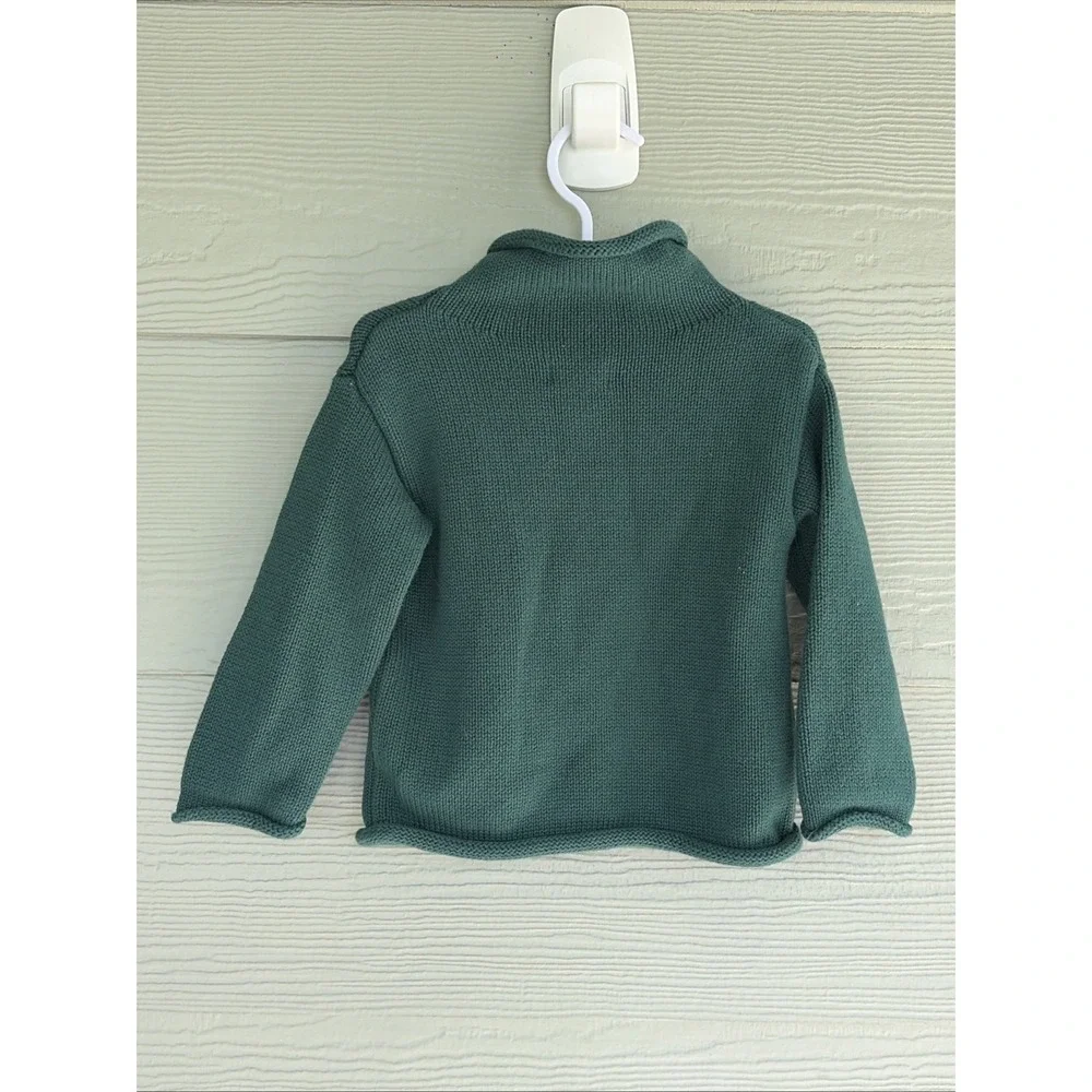 Mudpie Mud Pie Green Turtleneck Santa Claus Holiday Christmas Sweater Baby 12-18